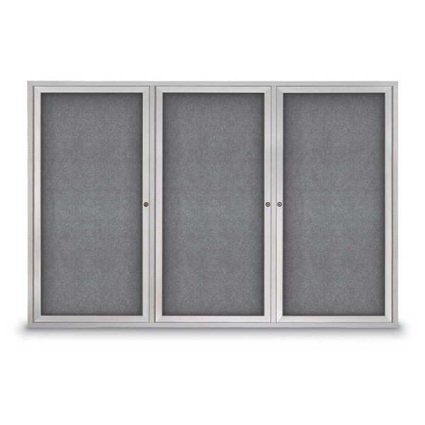 Sliding Door Indoor Enclosed Corkboard, 9
